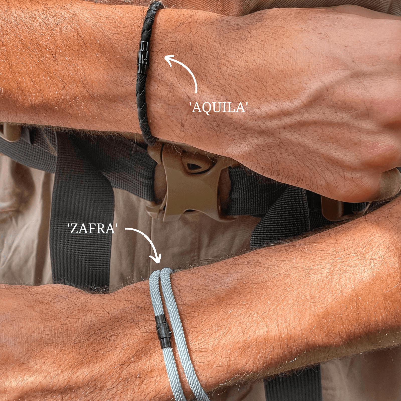 Black Braided Keel Rope Bracelet For Men | Samos Jewelry