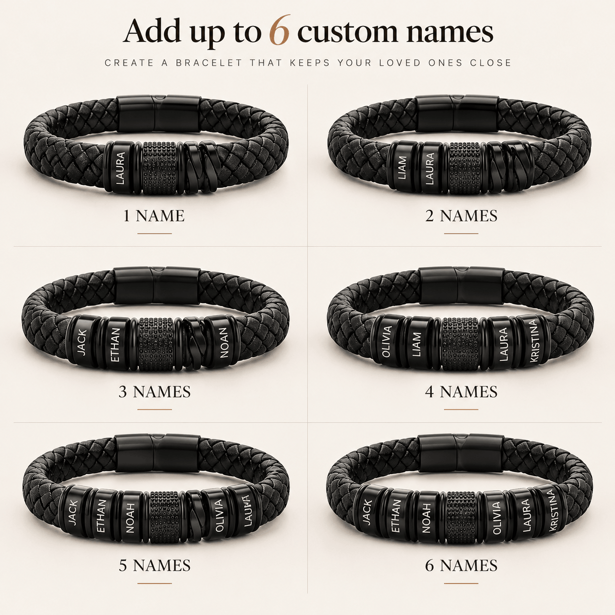 "Tribe" - Personalized Braided Bracelet