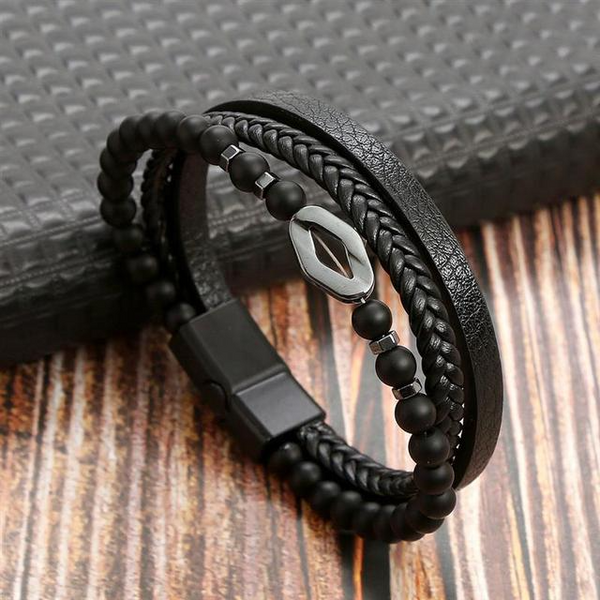 Leather Bracelet Samos Jewelry "Atolinga"