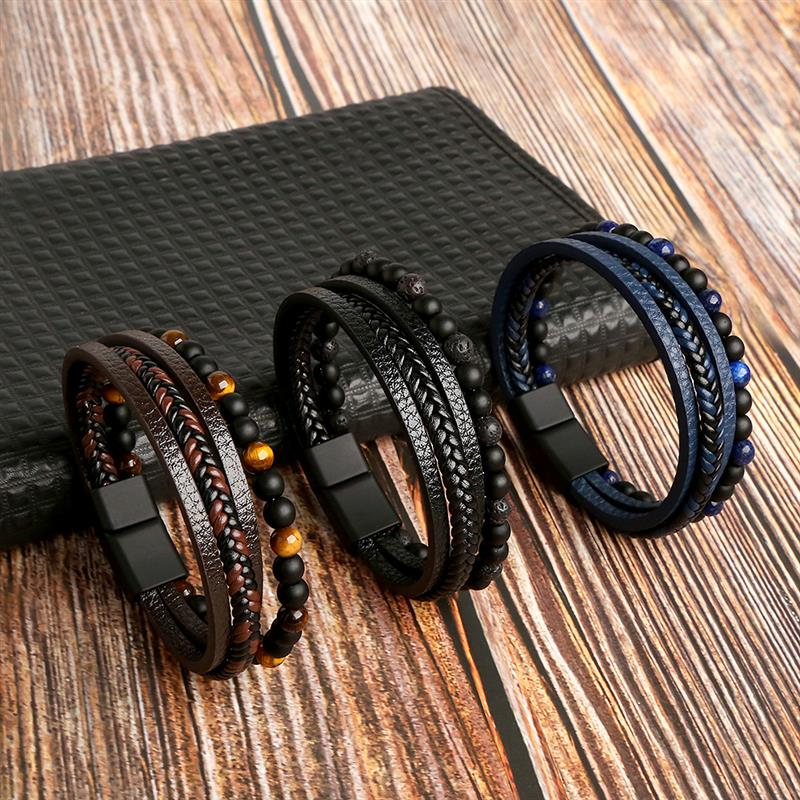 Leather Bracelet Samos Jewelry "Celaya"