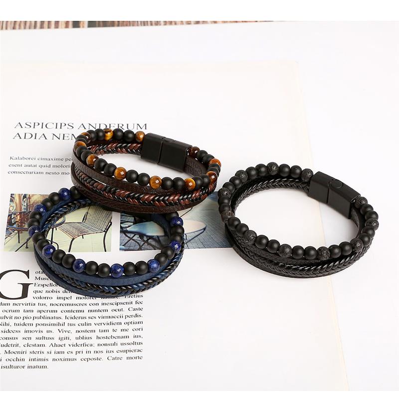 Leather Bracelet Samos Jewelry "Culebra"
