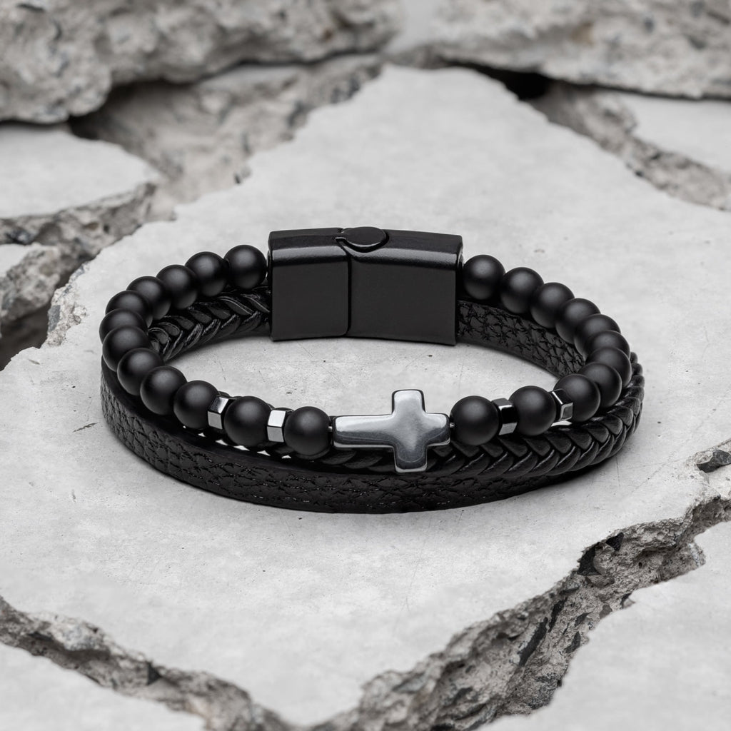 ブレスレット Leather-Bracelet-Samos-Jewelry