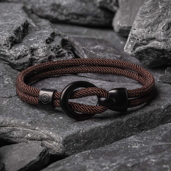 Men's Personalised Bracelet | Mens Leather Name Engraved Bracelet – IfShe UK